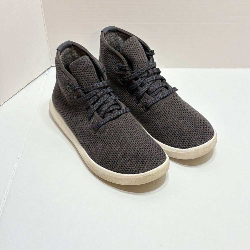 Allbirds Tree Topper Shoes Women's 8 Gray High Top Comfort Lace Up Sneakers
